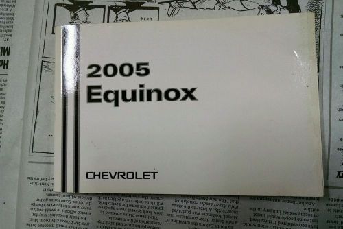 05 2005 chevrolet equinox owners manual