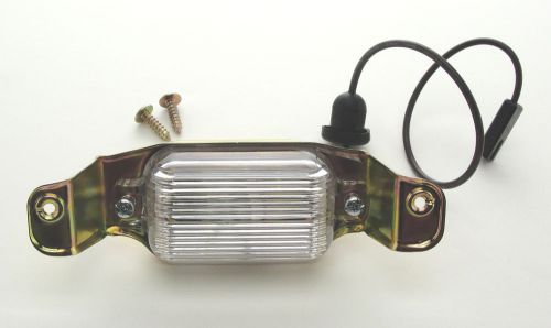 66-72 chevelle camaro nova rear license plate lamp lens tag light assembly
