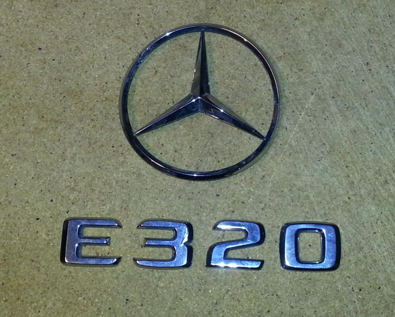 Original 92 1992 mercedes 400se 400 se trunk rear emblem logo decal symbol