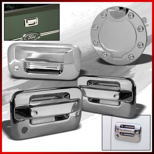 04-08 f150 2dr w/o keypad handle covers w/  key hole+tail gate handle+gas cap