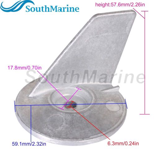 Outboard 3C8-60217-0/1 3C8602170M/1M Trim Tab Anode for Tohatsu Nissan 25HP-50HP, US $16.69, image 5