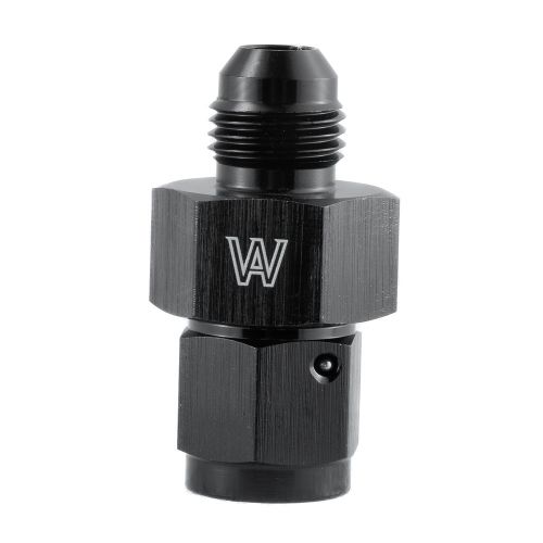 1pc 6an female to 6an male fitting with 1/8" npt gauge sensor side port adapter