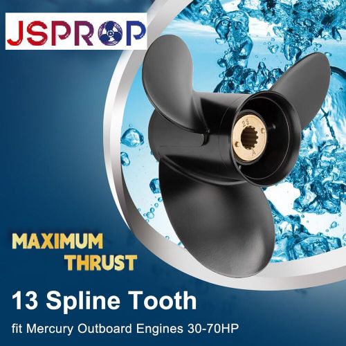 New! 10 3/4x12 boat propeller for mercury 25-70 hp 13 spline tooth 48-816702a40