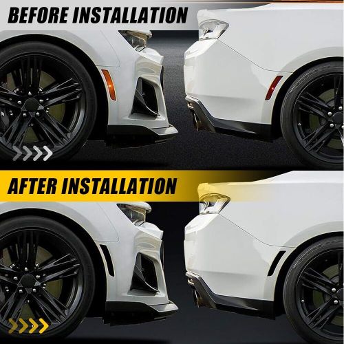 Front Rear Side Market light Blackout Kit Vinyl For 16-22 Chevrolet Camaro, US $13.99, image 11