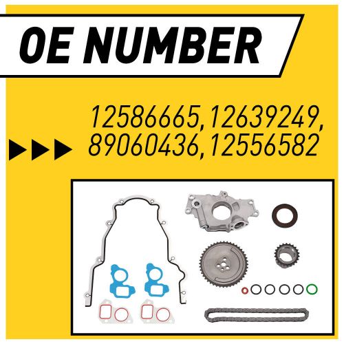 M295 oil with pump timing chain kit for chevrolet gm 4.8l 5.3l 6.0l ls1 ls2 2set