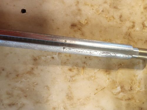 Azusa 36" x 1" go kart cart rear axle with 3/4" threads on the ends, 1/4" keyway