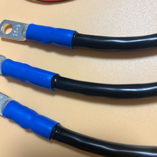 4 awg ezgo rxv golf cart 48v 4 gauge battery cable wiring set black -w/voltmeter