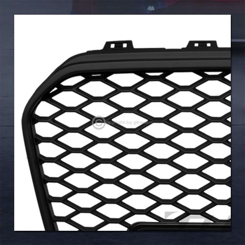 For 2013-2016 Audi A5/S5 Matte Black RS Honeycomb Mesh Grille+Logo w/Emblem Base, US $136.00, image 2