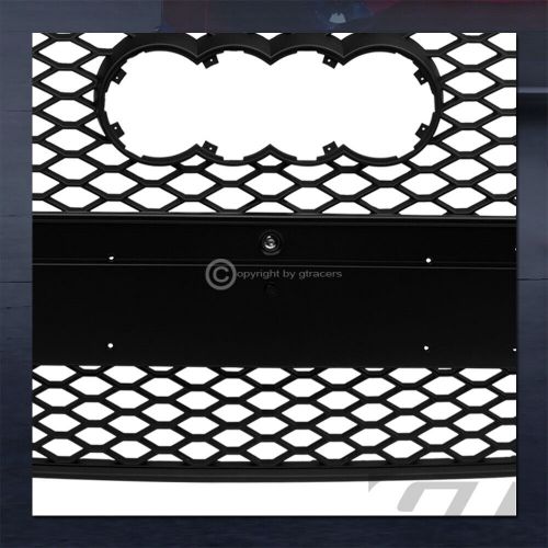 For 2013-2016 Audi A5/S5 Matte Black RS Honeycomb Mesh Grille+Logo w/Emblem Base, US $136.00, image 3