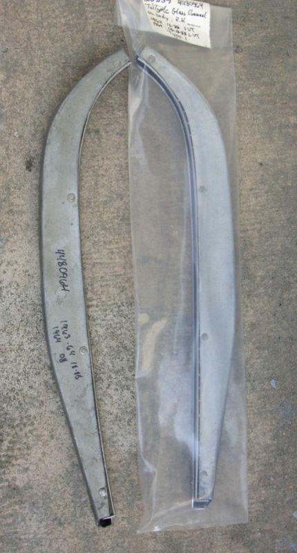 Amc rambler station wagon tail gate glass tracks american ambassador classic nos