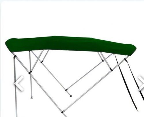 4 Bow 10 ft Pontoon Bimini Top Replacement fabric W=97-103 L=120. Hunter Green, US $145.00, image 4