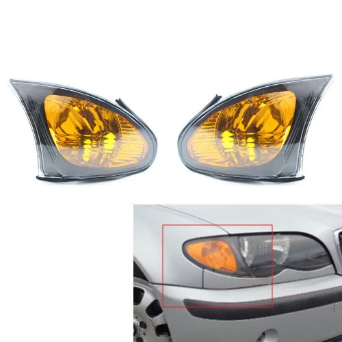Car corner lamp light cover shape yellow lens 02-05 for bmw e46 4dr 3 series pa