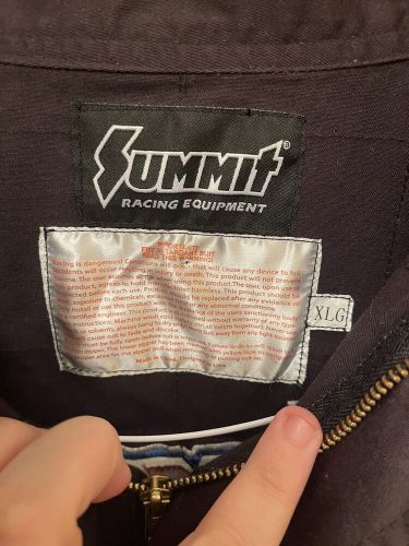 Summit Racing Equipment FR Jacket SFI 3-2A/1 Sz XLG XXL Single Layer Black, US $39.99, image 6