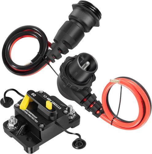 60 AMP Circuit Breaker 1865115 & Trolling Motor Plug & Receptacle 1865120 Combo, US $169.99, image 6