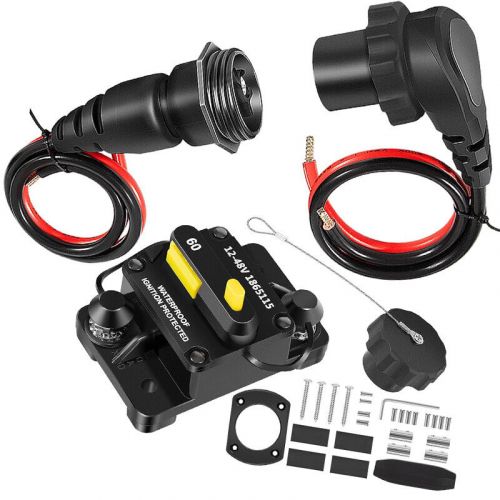 60 AMP Circuit Breaker 1865115 & Trolling Motor Plug & Receptacle 1865120 Combo, US $169.99, image 8
