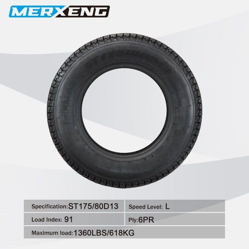 2Pcs Trailer Tires ST175/80D13 6PR Load Range C 13" Fuel-Saving Reliable Sturdy, US $98.57, image 5