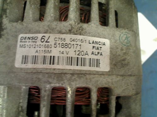 ALTERNATOR Fiat 500 (312) Hatchback 1.2 69 (169.A.4000 (Euro 5)) 2016 51880171-, US $, image 4