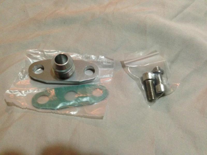 T3 or t4 turbo oil drain flange and gasket
