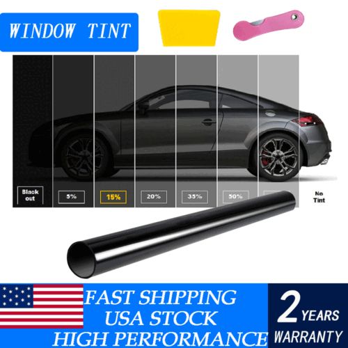 Uncut Roll Window Tint %15 Super Dark Black Film 20" Inches x 10'Feet Car Grass, US $13.99, image 7