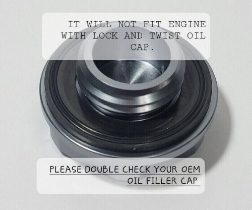 Gunmetal engine oil filller cap for corolla camry tundra trd yaris rav4 9