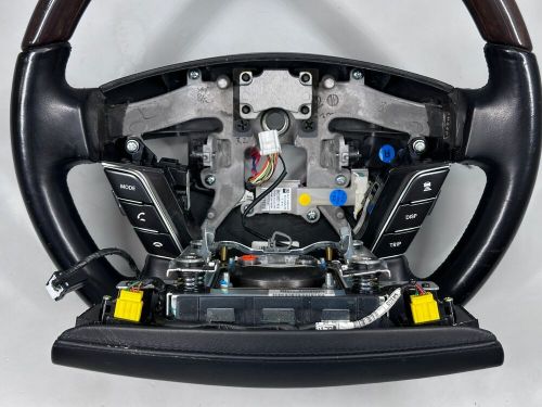 2011-2013 Hyundai Equus Steering Wheel Assembly Woodgrain OEM EQUUS, US $108.99, image 6