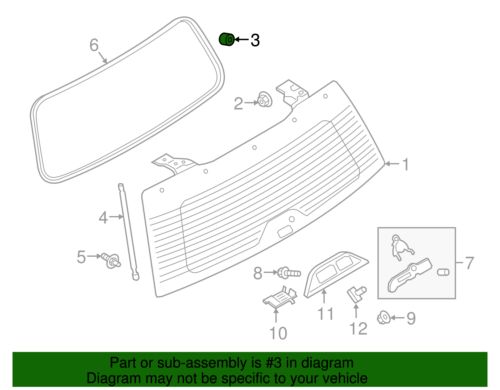 Genuine Ford 18-24 Expedition Navigator Lift Gate Glass Bumper *SOLD INDIVIDUAL, US $2.81, image 4