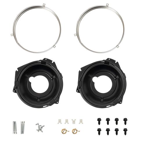 For 1967-1970 Chevy Camaro Nova 28pc Headlamp Retaining Ring Mounting Bucket Set, US $46.51, image 8