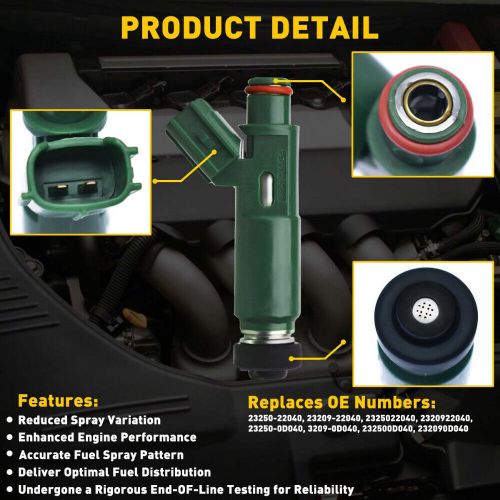 4x Fuel Injector For Toyota 1.8L Corolla Mr2 Celica Spyder Matrix Replacement US, US $31.99, image 9