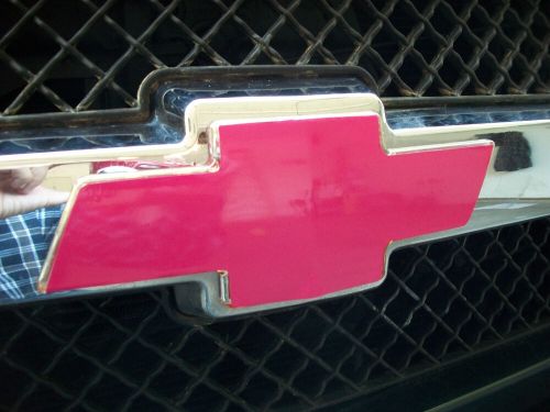 W/ tracking FITS: PINK VINYL SHEETS (2) Decals Emblem Wrap Chevrolet Bowtie, US $6.99, image 9