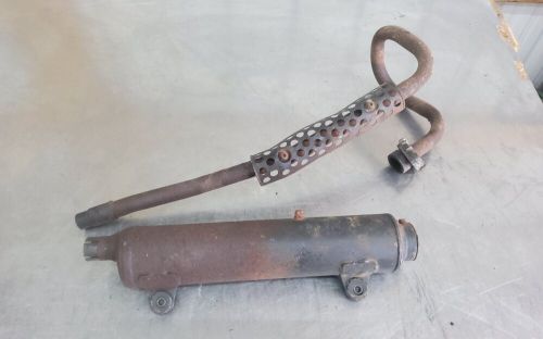 1985 85 Kawasaki Bayou 185 Exhaust Pipe Muffler, US $85.00, image 2