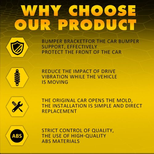 Pair Front Bumper Brackets Support OE#622225AA0A For 2015-2018 Nissan Murano, US $18.99, image 4