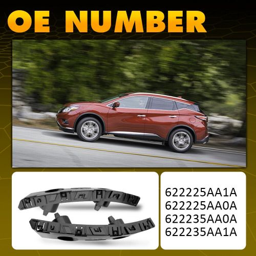 Pair Front Bumper Brackets Support OE#622225AA0A For 2015-2018 Nissan Murano, US $18.99, image 9