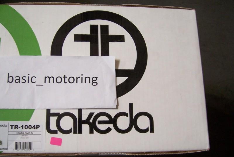Takeda 06 07 08 09 honda civic si 2.0l 4 cyl. retain polished short ram intake
