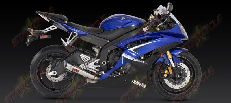 07-12 yamaha r6 vance & hines cs one polished slip on exhaust