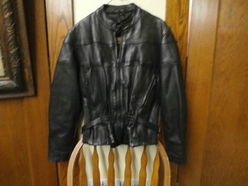 Womens leather riding jacket