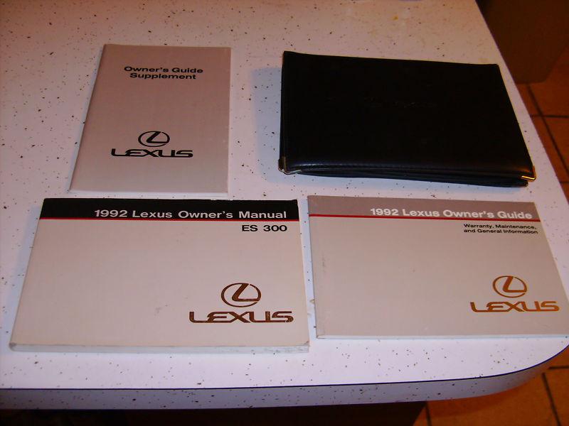 1992 lexus es300 es 300 owners manual - set