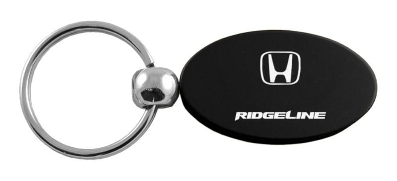 Honda ridgeline black oval keychain / key fob engraved in usa genuine