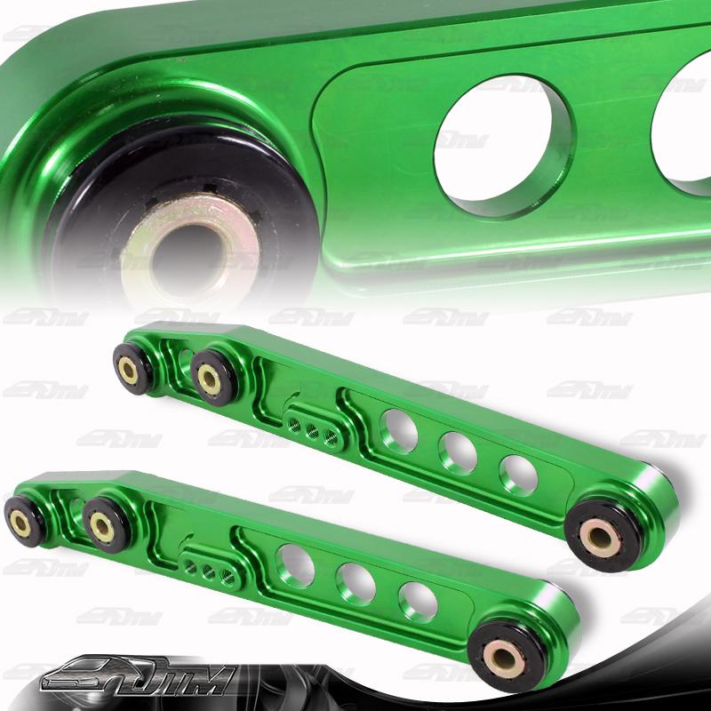 1992-1995 honda civic jdm green aluminum rear suspension lower control arms