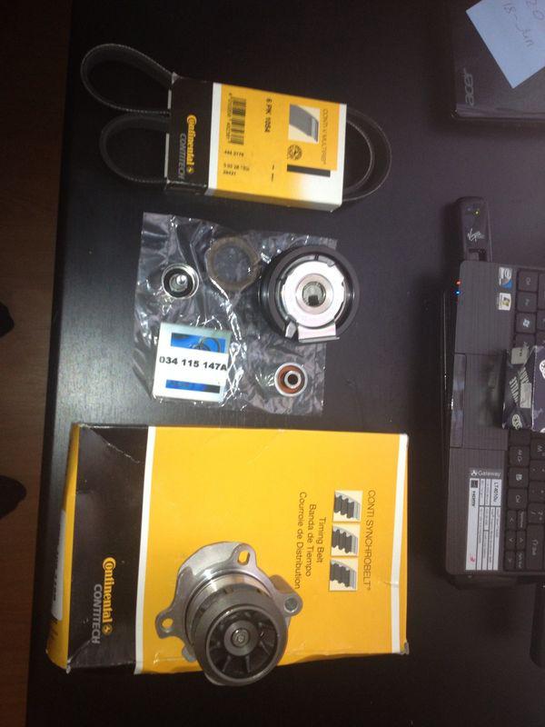 Audi a3 a4 tt vw eos gti jetta passat 2.0l turbo oem timing belt water pump kit