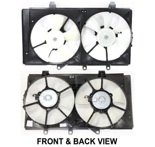 Radiator cooling fan with dual blades for plymouth dodge neon l4 2.0l