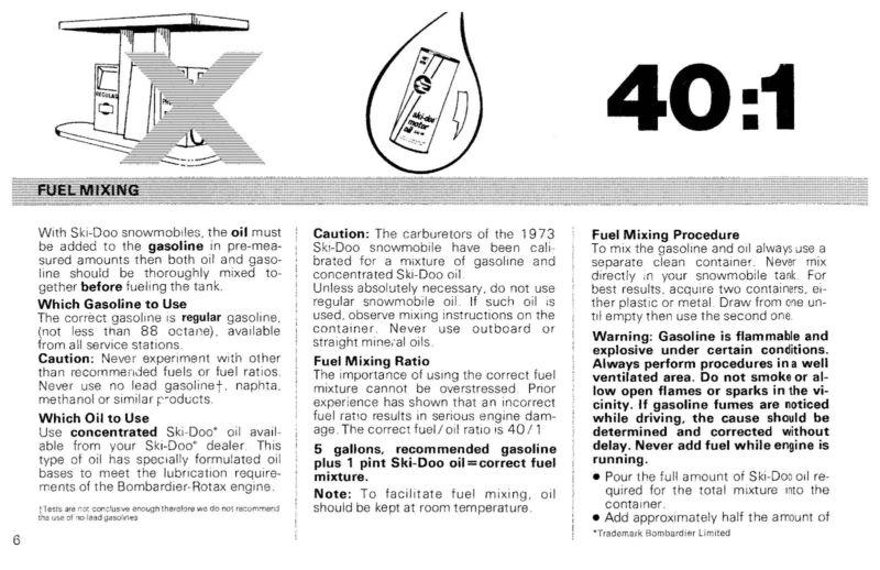 Sell SkiDoo Snowmobile Owners Manual 1973 Alpine / Valmont in Three