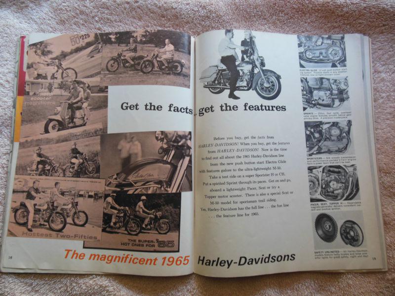 Sell 1965 HARLEY DAVIDSON ACCESSORY CATALOG BROCHURE PANHEAD ELECTRA