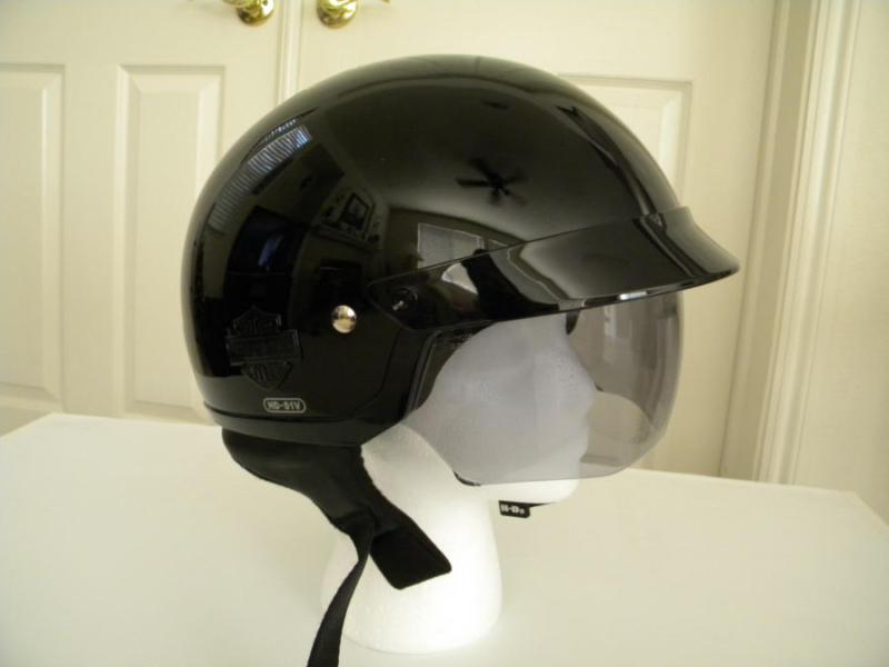 Harley Davidson 1/2 Motor Cycle Helmet with Shield - Like New, US $92.00, image 3