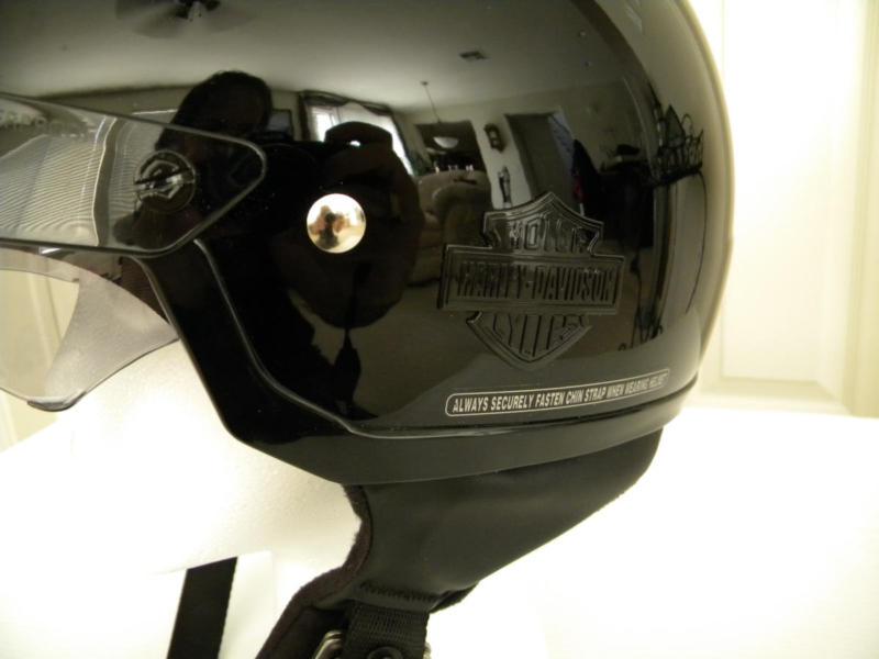 Harley Davidson 1/2 Motor Cycle Helmet with Shield - Like New, US $92.00, image 4