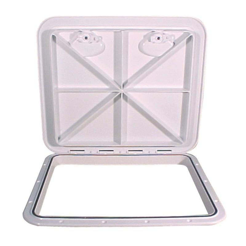 Beckson marine hatch 18" x 21" flush mount white horizontal/vertical