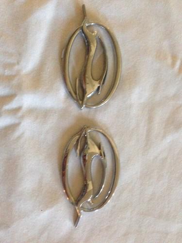 Chevrolet impala chrome  ss side pillar emblems  "flying impalas" 