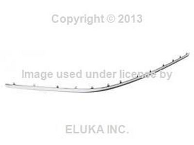 Bmw genuine impact rubber moulding strip cover (chrome) front left e65 e66