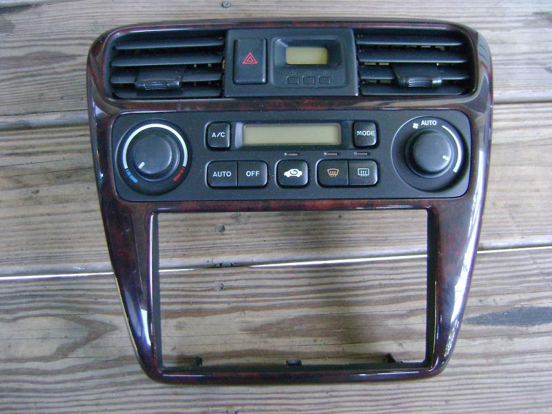 1998-2002 honda accord dash climate radio bezel used oem