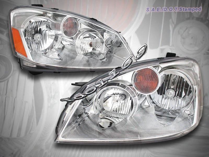 Sell 0506 NISSAN ALTIMA CHROME HEADLIGHTS LH/RH ASSEMBLY S/SER/SL/SE