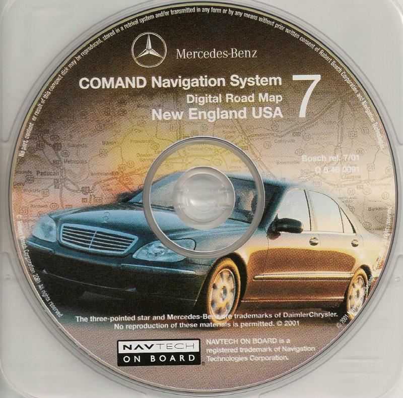 2001 2002 2003 s600 s500 s430 s55 cl600 cl500 cl55 navigation cd #7 new england